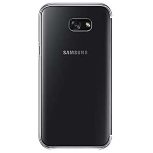 Samsung Galaxy A7 2017 Clear View Cover Akıllı Kılıf, Siyah
