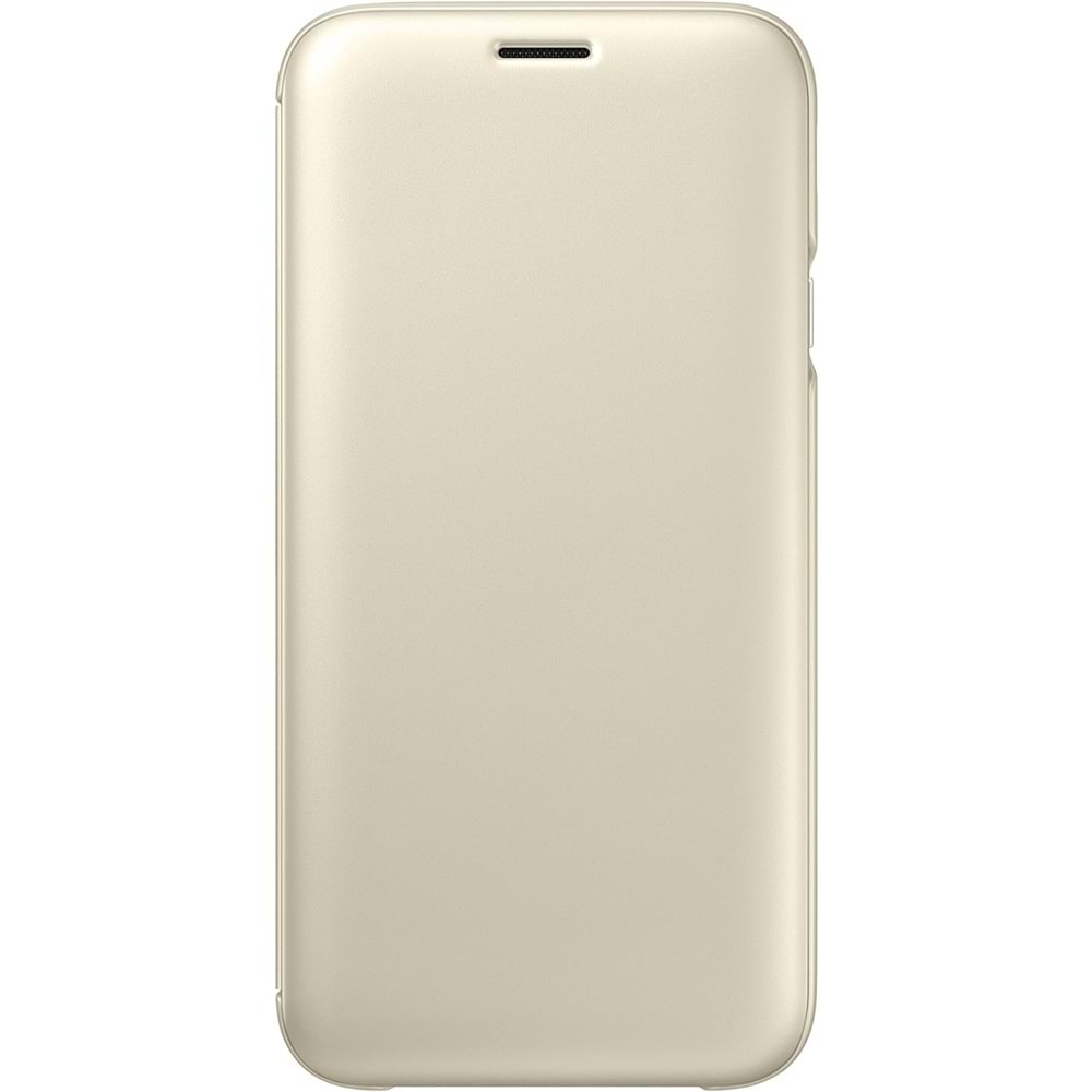 Samsung Galaxy J7 Pro 2017 Wallet Cüzdan Kılıf, Gold EF-WJ730C