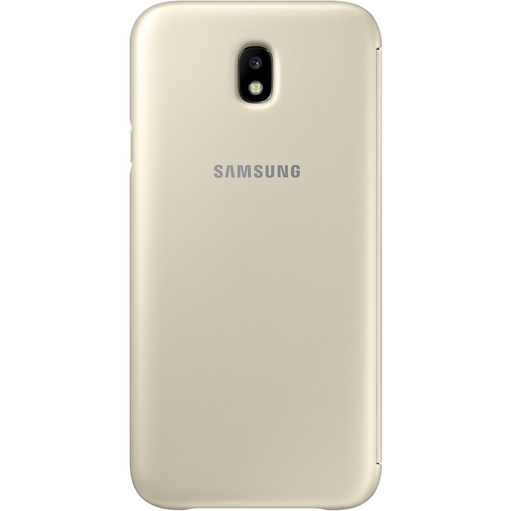 Samsung Galaxy J7 Pro 2017 Wallet Cüzdan Kılıf, Gold EF-WJ730C