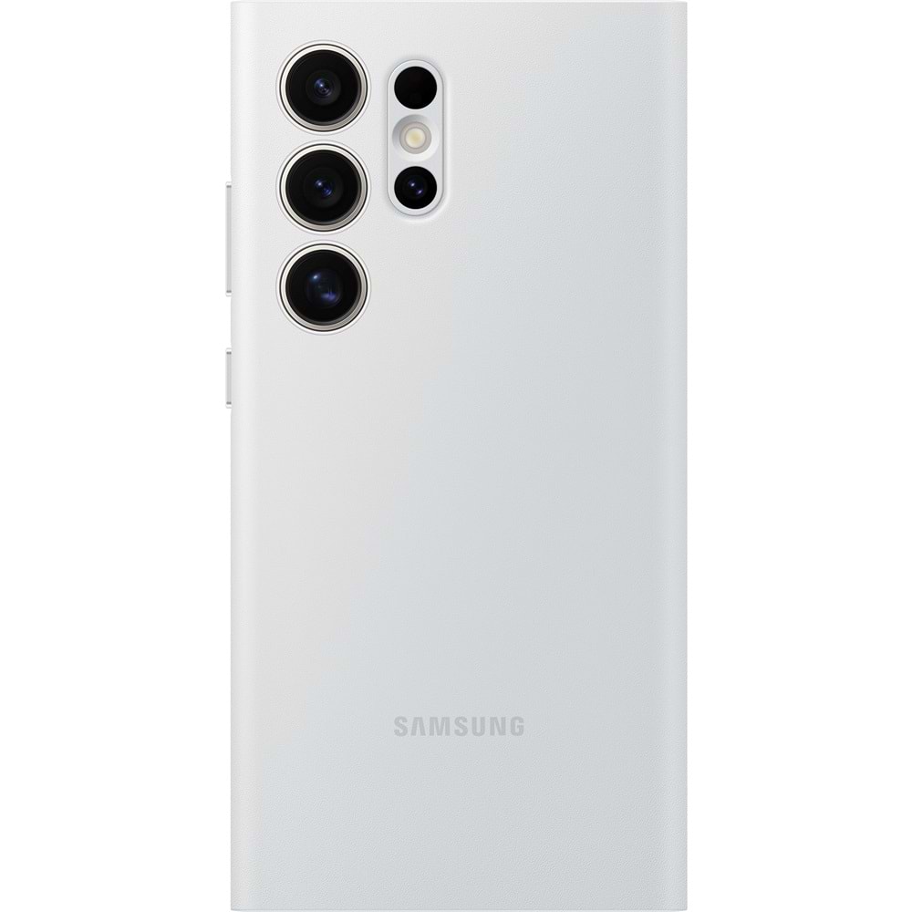 Samsung Galaxy S24 Ultra Akıllı Ekranlı Cüzdanlı Kılıf Smart View Wallet Case, Beyaz EF-ZS928C
