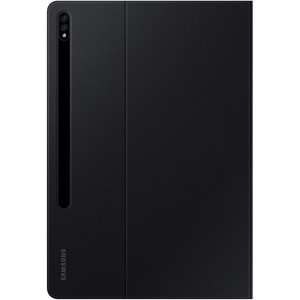 Samsung Galaxy Tab S7 FE | S7+ | S8+ Book Cover Kapaklı Kılıf, Siyah EF-BT970PBEGEU